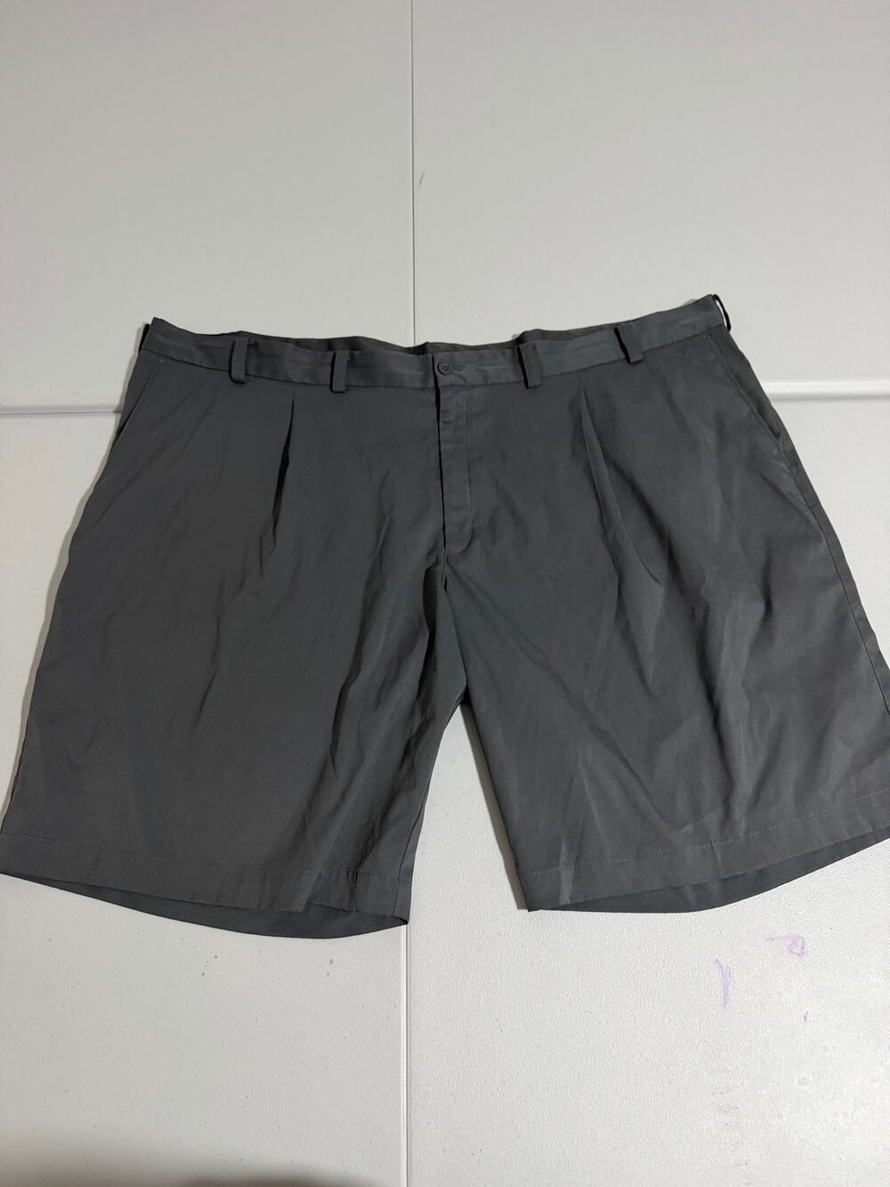 Nike Golf Tour Performance Shorts Mens Size 50 Gray Pleated Big Tall Tour-Fit